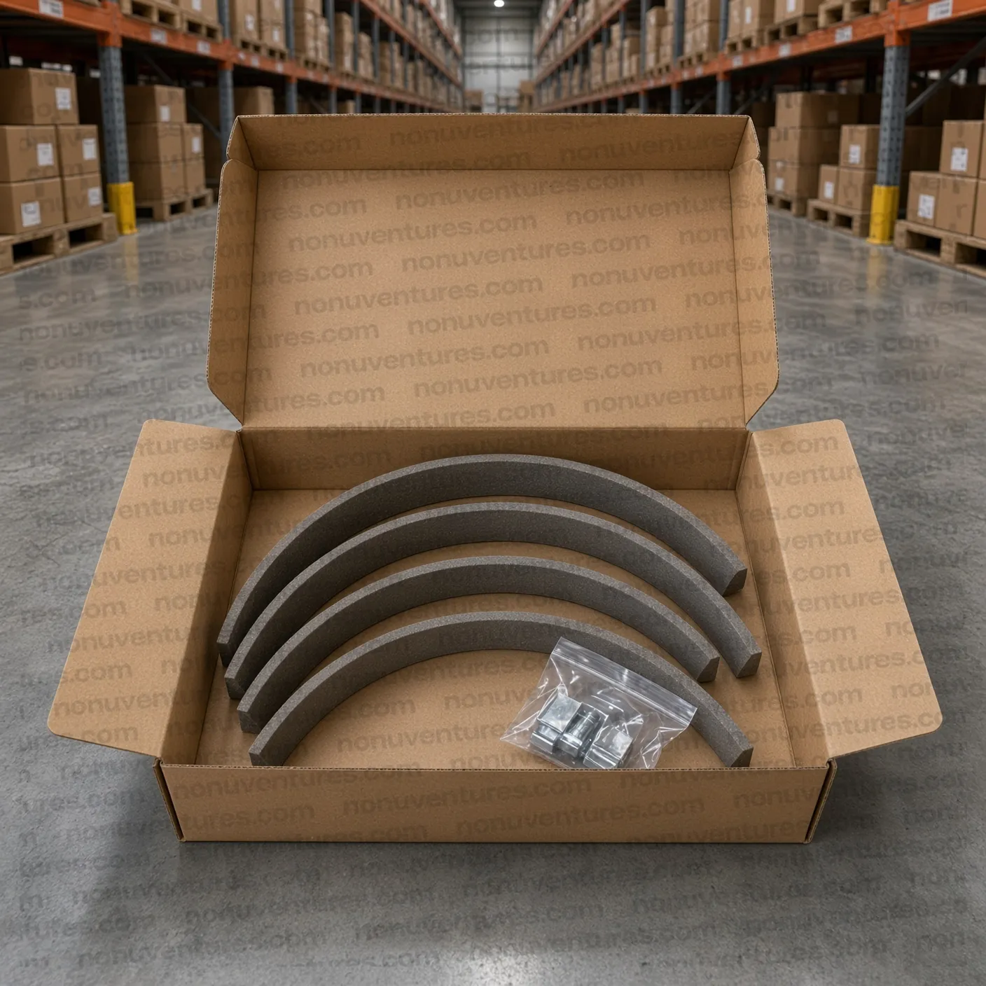 Juego de Bandas de Freno (Brake Lining Set · CJ340 / MM540) para Mahindra CJ340 — foto 1 de 1