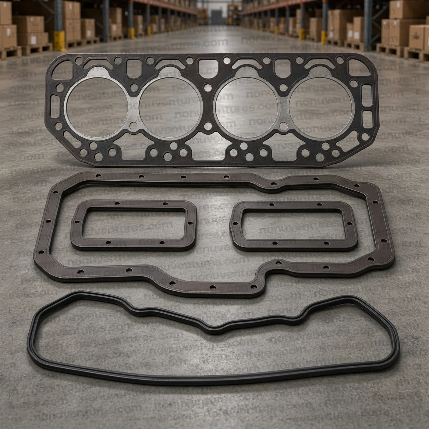 Juego Completo de Empaques de Culata con Retenes (Complete Gasket Set · CJ340 / Stockman 4.90) para Mahindra CJ340 — foto 2 de 4