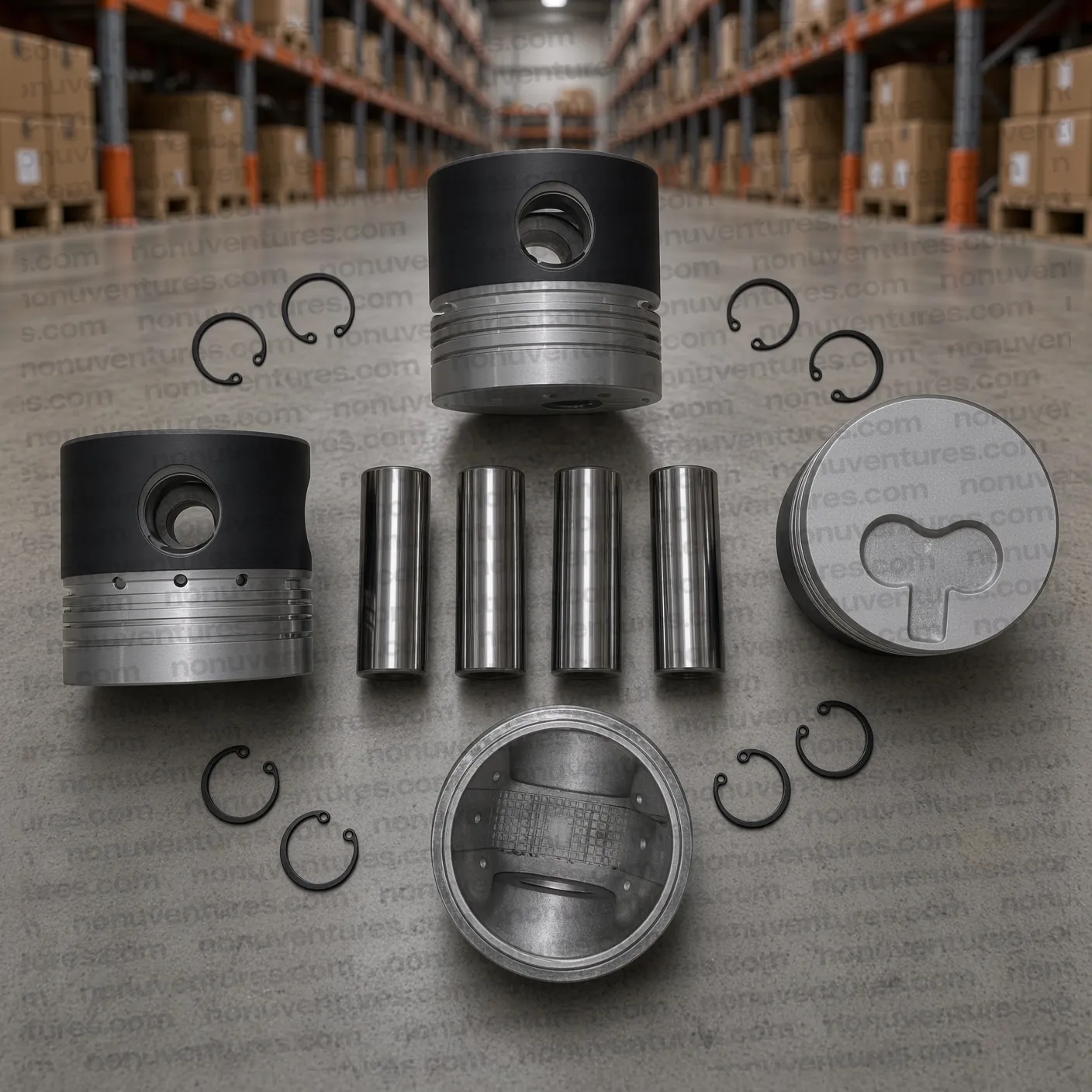 Juego de Pistones Estándar (Piston Set STD · CJ340 / MM540) para Mahindra CJ340 — foto 1 de 1