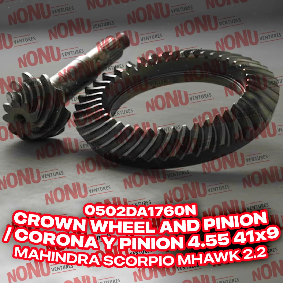 Crown Wheel & Pinion 4.55 (41×9) (0502DA1760N) for Scorpio mHawk — photo 1 of 4