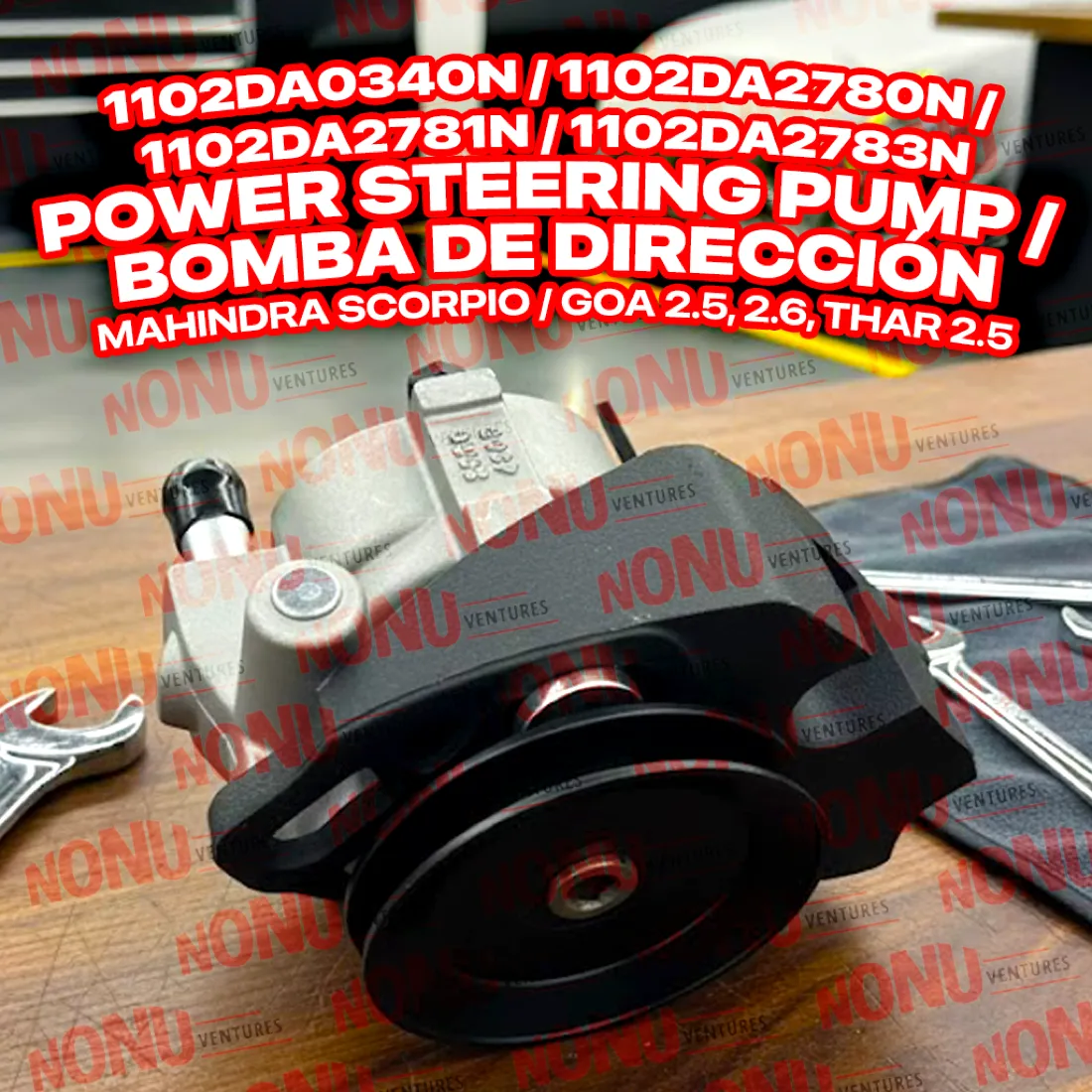 Power Steering Pump (1102DA0340N) for Mahindra Scorpio — photo 1 of 4