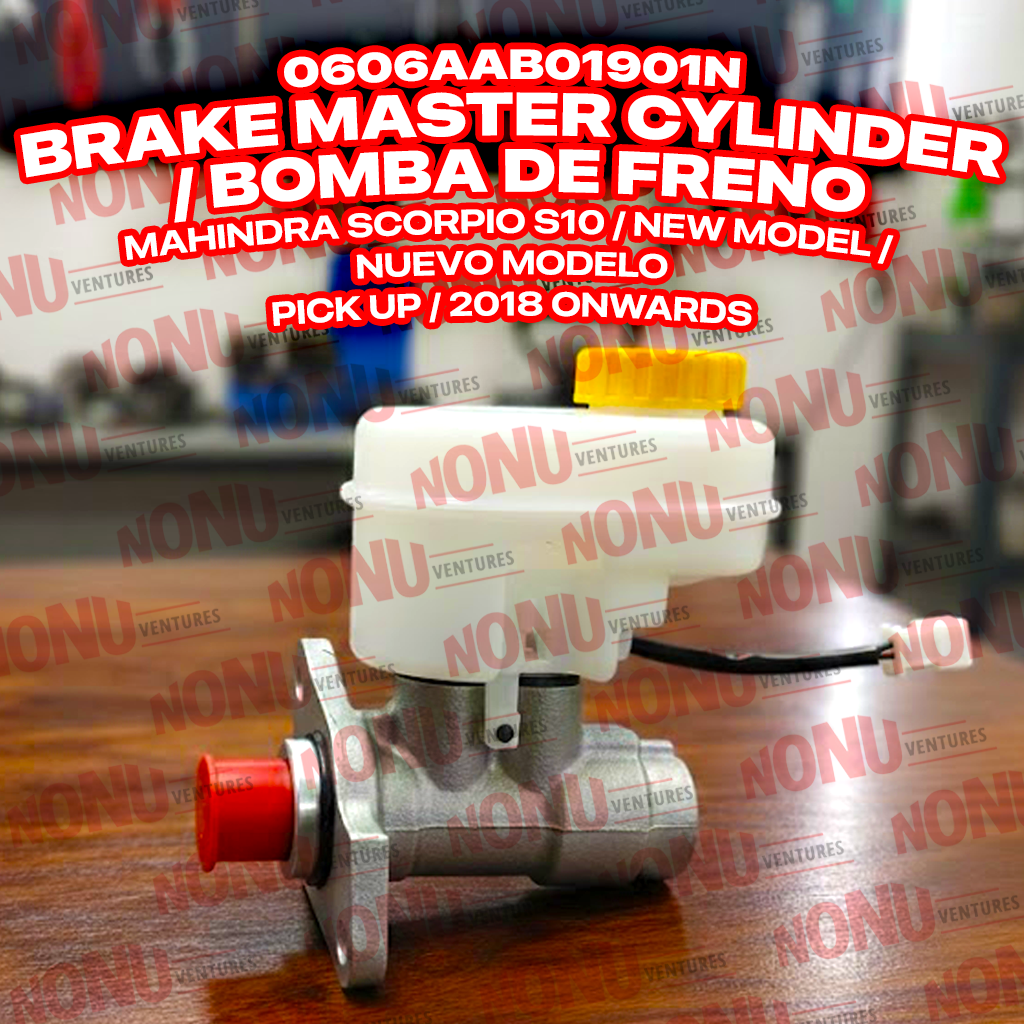 0606AAB01901N Brake Master Cylinder | Scorpio S10 OEM | Nonu Ventures Brake Master Cylinder product photo — Mahindra OEM 0606AAB01901N for Scorpio S10 — Nonu Ventures